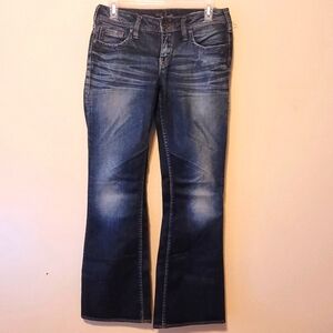 Silver Jeans Women’s Alko Bootcut Western Glove Works Blue Jeans Size 27 X 31